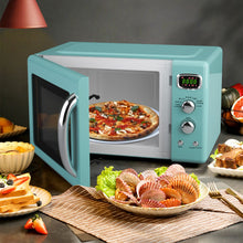 Load image into Gallery viewer, 0.9 Cu.ft Retro Countertop Compact Microwave Oven-Green