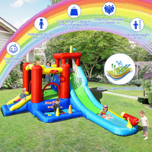 Load image into Gallery viewer, 9-in-1 Inflatable Kids Water Slide Bounce House with 860W Blower