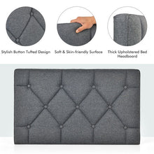 Load image into Gallery viewer, Linen Fabric Wall-mounted Upholstered Headboard