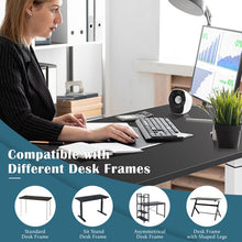 Load image into Gallery viewer, 48 Inch Solid Universal Desktop for Standard and Sit to Stand Desk Frame-Black