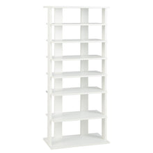 Load image into Gallery viewer, 7 Tiers Vertical Shoe Rack for Front Door-White