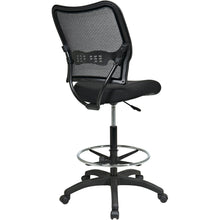 Load image into Gallery viewer, Office Star Air Grid Mesh Back Drafting Chair - Mesh Seat - Mesh Back - 5-star Base - Black - 20" Seat Width x 19.75" Seat Depth - 21.3" Width x 25.5" Depth x 51" Height