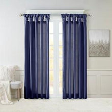 Load image into Gallery viewer, Madison Park Emilia 100% Polyester Twist Tab Lined Window Curtain MP40-6319 By Olliix
