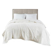 Load image into Gallery viewer, Madison Park Coleman 100% Polyester Reversible Plush To Microfiber Da Blanket MP51-6374 By Olliix