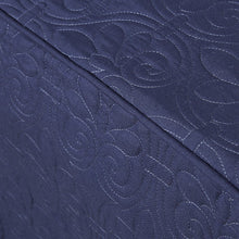 Load image into Gallery viewer, Madison Park Quebec 100% Polyester Fitted Bedspread - King - Navy MP13-6481 By Olliix