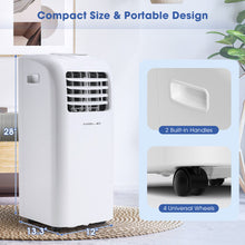 Load image into Gallery viewer, 8000 BTU(Ashrae) Portable Air Conditioner with Remote Control