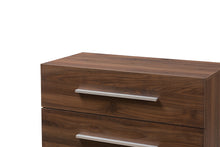 Load image into Gallery viewer, Baxton Studio Auburn Mid-Century Modern Walnut Brown Finished Wood 4-Drawer Chest