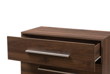 Load image into Gallery viewer, Baxton Studio Auburn Mid-Century Modern Walnut Brown Finished Wood 4-Drawer Chest