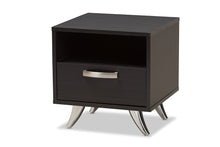 Load image into Gallery viewer, Baxton Studio Warwick Modern and Contemporary Espresso Brown Finished Wood End Table