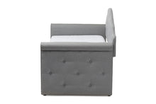 Load image into Gallery viewer, Baxton Studio Emilie Modern and Contemporary Grey Fabric Upholstered Daybed with Trundle
