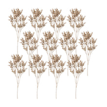 Load image into Gallery viewer, Gold Frosted Eucalyptus Spray (Set of 12)