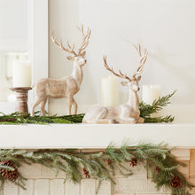 Load image into Gallery viewer, Washed Stone Deer Figurine (Set of 2)