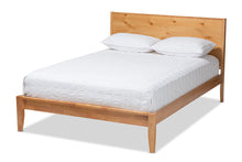 Load image into Gallery viewer, Baxton Studio Marana Modern and Rustic Natural Oak and Pine Finished Wood King Size Platform Bed