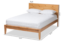 Load image into Gallery viewer, Baxton Studio Marana Modern and Rustic Natural Oak and Pine Finished Wood King Size Platform Bed