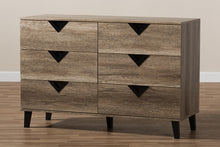 Load image into Gallery viewer, Baxton Studio Wales Modern and Contemporary Light Brown Wood 6-Drawer Chest