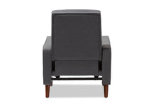 Load image into Gallery viewer, Baxton Studio Mathias Mid-century Modern Grey Fabric Upholstered Lounge Chair