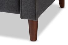 Load image into Gallery viewer, Baxton Studio Mathias Mid-century Modern Grey Fabric Upholstered Lounge Chair