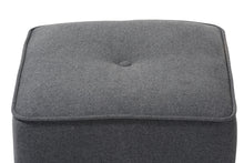 Load image into Gallery viewer, Baxton Studio Corinne Modern and Contemporary Dark Grey Fabric Upholstered Ottoman
