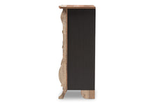 Load image into Gallery viewer, Baxton Studio Romilly Country Cottage Farmhouse Black and Oak-Finished Wood 5-Drawer Chest
