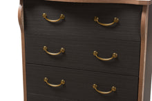 Load image into Gallery viewer, Baxton Studio Romilly Country Cottage Farmhouse Black and Oak-Finished Wood 5-Drawer Chest
