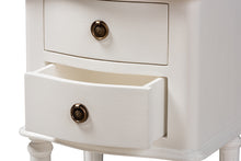 Load image into Gallery viewer, Baxton Studio Audrey Country Cottage Farmhouse White Finished 2-Drawer Nightstand