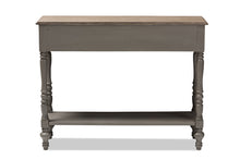 Load image into Gallery viewer, Baxton Studio Noemie Country Cottage Farmhouse Brown Finished 2-Drawer Console Table