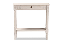 Load image into Gallery viewer, Baxton Studio Ariella Country Cottage Farmhouse Whitewashed 1-Drawer Console Table