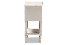 Load image into Gallery viewer, Baxton Studio Lenore Country Cottage Farmhouse Whitewashed 2-Drawer Nightstand