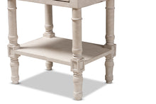 Load image into Gallery viewer, Baxton Studio Lenore Country Cottage Farmhouse Whitewashed 2-Drawer Nightstand