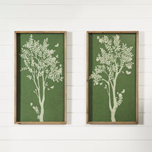 Load image into Gallery viewer, Wood Framed Tree Outline Print (Set of 2)