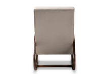 Load image into Gallery viewer, Baxton Studio Kaira Modern and Contemporary Light Beige Fabric Upholstered and Walnut-Finished Wood Rocking Chair