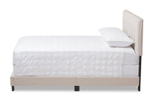 Load image into Gallery viewer, Baxton Studio Audrey Modern and Contemporary Light Beige Fabric Upholstered Full Size Bed