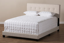 Load image into Gallery viewer, Baxton Studio Audrey Modern and Contemporary Light Beige Fabric Upholstered Queen Size Bed