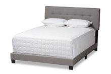 Load image into Gallery viewer, Baxton Studio Audrey Modern and Contemporary Light Grey Fabric Upholstered Queen Size Bed