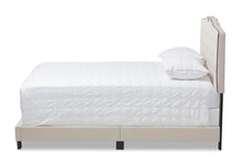 Load image into Gallery viewer, Baxton Studio Vivienne Modern and Contemporary Light Beige Fabric Upholstered Queen Size Bed