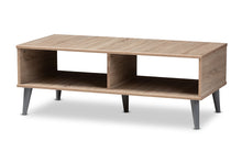 Load image into Gallery viewer, Baxton Studio Pierre Mid-Century Modern Oak and Light Grey Finished Wood Coffee Table