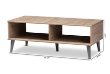 Load image into Gallery viewer, Baxton Studio Pierre Mid-Century Modern Oak and Light Grey Finished Wood Coffee Table