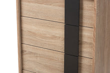 Load image into Gallery viewer, Baxton Studio Lisen Mid-Century Modern Light Oak and Grey 5-Drawer Chest