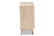 Load image into Gallery viewer, Baxton Studio Miren Mid-Century Modern Light Oak and Dark Grey 6-Drawer Dresser