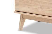 Load image into Gallery viewer, Baxton Studio Miren Mid-Century Modern Light Oak and Dark Grey 6-Drawer Dresser