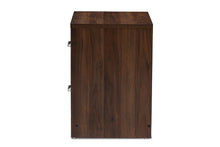 Load image into Gallery viewer, Baxton Studio Hansel Modern and Contemporary 2-Drawer Dark Brown and Dark Grey Finished Nightstand