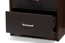 Load image into Gallery viewer, Baxton Studio Hansel Modern and Contemporary 2-Drawer Dark Brown and Dark Grey Finished Nightstand