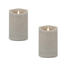 Load image into Gallery viewer, Grey Simplux LED Designer Wax Candle with Remote (Set of 2)
