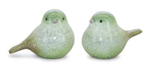 Load image into Gallery viewer, Green Terra Cotta Bird Figurine (Set of 4)