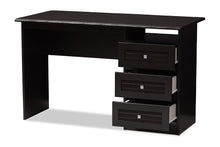 Load image into Gallery viewer, Baxton Studio Carine Modern and Contemporary Wenge Brown Finished Desk