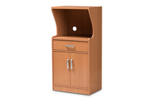 Load image into Gallery viewer, Baxton Studio Lowell Modern and Contemporary Brown Wood Finish Kitchen Cabinet