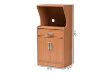 Load image into Gallery viewer, Baxton Studio Lowell Modern and Contemporary Brown Wood Finish Kitchen Cabinet