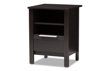 Load image into Gallery viewer, Baxton Studio Hamish Modern and Contemporary Wenge Brown Finished 1-Drawer Nightstand