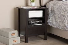 Load image into Gallery viewer, Baxton Studio Hamish Modern and Contemporary Wenge Brown Finished 1-Drawer Nightstand
