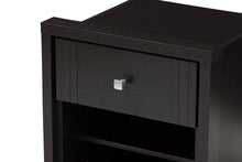 Load image into Gallery viewer, Baxton Studio Danette Modern and Contemporary Wenge Brown Finished 1-Drawer Nightstand